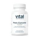 Vital næringsstoffer Phyto-Curcumin Plus Enzymes ® Curcumin Kosttilskudd med Phytosom Extract ® Støtte for muskler, bein, lever og hjerte helse * | Gluten, Dairy, Soya gratis | 60 kapsler