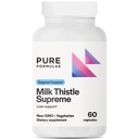 PureFormulas Melk Thistle Suverene 250 mg – Liver Helse og Antioksidant Støtte – Ikke-GMO Vegetariske kapsler – 60 Tell