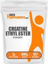 BulkSupplements.com Kreatin Etyl Ester HCl pulver - Kreatin Supplement, Kreatin Etyl Ester pulver - Unflavored & Glutenfri, 3g per servering, 500g (1,1 lbs) (Pack of 1)