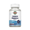 KAL Liposomal Magnesiumoksyd 210 mg høy absorpsjon, Liposomal teknologi, Essentials Muskelstøtte, Avansert formel, Vegankapsler, Glutenfri, Ingen Soya, 60 Serveringer
