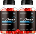 (2 Pakke) TruGenix Gummies, TruGenix Gummies for menn, Offisielle TruGenix Gummies Avansert Formel, TruGenix ACV Gummies, TruGenix Støtte Supplement Gummies, Premium Formula, 120 Gummies i 2 måneder