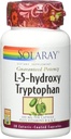 Solaray garantert styrke L-5-HTP + B 6 & C 100 mg kapsler, 30 greve