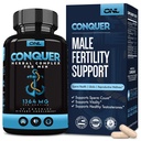 Erobre Mens Fertilitet Supplement - Testosteron Booster for menn w / Maca Root, Horny Goat Weed & Tribulus Terrestris - Mannlig Fertilitet Supplement - Libido Booster for menn - mannlige Forbedringspiller -60Ct