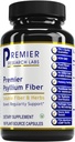 Premier Research Labs Premier Psyllium Fiber - Psyllium Husk Capsules, høy fiberpiller for voksne, for kvinner og menn, daglig støtte for digestiv helse - 180 vegetariske kapsler
