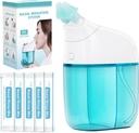 Nasal irrigasjonssystem med 30 saltpakker Nasal omsorg, Sinus rengjøringsmaskin, Nasal rengjøringsmaskin, Nasal rengjøringsmaskin med auto avfallssamlingsfunksjon for Sinus, Nasal allergier - Grønn