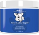 Happy Sunn Organs & Glands Supplement For katter, Freeze-Dried Raw Bovine Liver Grass-Fed Bein Barrow Heart Pancreas, Bovine Thymus Iron Multi Organ pulver, Joints Cat vitaminer 1.48 oz
