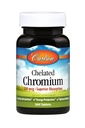 Carlson Chelated Chromium 200 mhg Superior Absorpsjon - Sunn Metabolisme Energiproduksjon & Optimal velvære - 300 tabletter