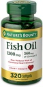 Naturens Bounty Fish Oil Softgels 1200 mg, 320 greve