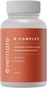 B Complex | Overordnet formel for vitamin B fordeler | Vitaminer B1, B2, B3, B5, B6, B12, Biotin, Folinsyre, Cholin, & Inositol | Ikke GMO, Glutenfri | 60 tabletter