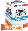 Optimal ernæring Amino Energi Hydration Packets, On-The-Go Energi pulver Stick Packs, Tangerine Wave, 25 greve