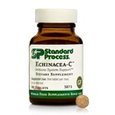 Standard prosess Echinacea-C - Supplement for immunsystemstøtte - Tilbyr daglig C-vitamindose - Glutenfri, ikke-døyende og ikke-soy - 90 tabletter (90 Serveringer)