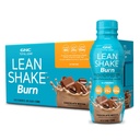 GNC Lean Shake Burn Med Koffein, Måltid Erstatning, Sjokolade Mocha, 25g Protein, klinisk bevist vektkontroll, Klar til å drikke, Null tilsatt sukker, 14 oz flasker, Pakke med 12
