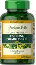 Puritans Pride Aften Primrose Olje 1000 mg Med Gla, 120 greve