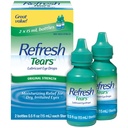 Oppfriskende tårer, Lubricant øyedråper, 2 flasker .5 fl oz (15 ml)