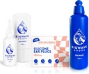 Ear Care Bundle - Inkluderer øredråper, ørevask og silikon ørepropper - for svømmere, åleter, dykkere, reisende - Ørepleieprodukter for menn, kvinner, barn og voksne - Beste badegave