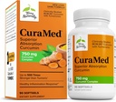 Terry Naturally CuraMed 750mg - Antioksidant Supplement for Hjerne- og hjertehelsestøtte - Diett Supplement med høy potens Curcumin Complex - Nyre, lever og immun helsestøtte - 90 Softgels
