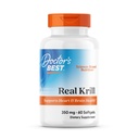 Leger BEST Real Krill, Antarktis krill (Superba2), støtter hjerte og hjerne helse, ikke-GMO, Glutenfri 60 Softgels