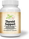 Komplett Thyroid Support Supplement - for lav Thyroid energi og metabolisk funksjon - med Kelp Iodine, Ashwagandha, Kobber, vitamin A, C, D3, B6 og mer - Thyroid Støtte for kvinner og menn - 60 VegCaps