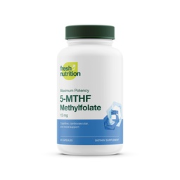 L Metylfolat 15 mg - Maks styrke - Aktiv vitamin B9 Superior Biotilgjengelighet - 5-MTHF Metyl Folat for Mood, Kognisjon, Immunitet, Kardiovaskulær, nevrologisk, reproduktiv helse - 60 kapsler