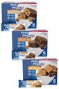 Pure Protein Bars, Høyt protein, Nutritious Snacks å støtte energi, Lav sukker, Glutenfri, Guilt Gratis Variety Pack(Cookie Dough/Choc Caramel/Peanut Butter Cup), 1.76 oz, Pakke med 18
