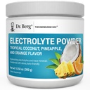 Dr. Berg Zero Sugar Hydration Keto Electrolyte pulver - Forbedret w / 1000 mg Kalium & ekte rosa Himalayan salt (NOT tabell salt) - Tropisk kokosnøtt, Pineapple & oransje drikke Supplement 50 serveringer