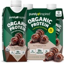 Rent inspirert klar til å drikke organisk proteinshake, dekadent sjokolade (12 pakke) - Plant-basert FSF ernæringsmessig Protein drikke - Null-Sugar & Glutenfri måltid Erstatning Drink flytende protein