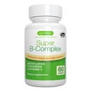 Igenus Super B-Complex Methylated B-vitaminer - frigjøring, ren etikett & høy absorpsjon, med 5-MTHF Folat & Methyl B12, energi, humør og kognitiv ytelse, Lab verifisert, 60 små tabletter
