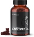 Nutriissa Black Seed Oil + Eldre Berry Gummies - Kaldpresset Svart Cumin Seed Nigella Sativa Olje - EPEB sertifisert for renhet og styrke - 90 Blåbær Flavored Vegansk Gummies
