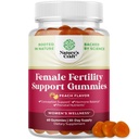 Fertilitet Gummier for kvinner som prøver å konceiv - Yummy Gummy Fertilitet Supplement for kvinner med Myo-Inositol Folic Acid & Vitex Chasteberry - Vegan Non-GMO & Glutenfri - Juicy Peach (30 serveringer)
