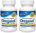 NORTH AMERICAN HERB & SPICE Oreganol P73 - Pakke med 2, 120 Softgels - Unprocessed, Vegansk-vennlig Wild Oregano - Middelhavet Kilde - Ikke-GMO - 240 Total Services