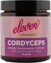 Elleve TLC - Cordyceps Mushroom Powder | 100% organisk | Atletisk ytelse + energi | USA Voksen | GMO Gratis | Ikke - Reaktiv glassbeholder | 41g | 20 Services