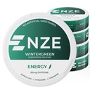 NZE Koffein Nootropic Pouches (Wintergreen) - Energi Pouches med 50 mg koffein, Alpha GPC, L-tyrosin & L-Theanine uten sukker eller kunstige søtningsmidler - 15 Pouches Per Can - 5 Pack
