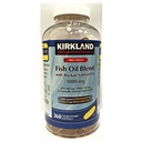 Kirkland Signatur 100% Wild Fish Oil blanding med Wild Alaskan Salmon Oil 180 EPA 120 DHA 1000 mg - 360 Enteriske Softgels