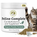 Wholistic Pet Organics Feline Complete - 8 Oz - Multivitamin & Probiotiske pulver for katter - Naturlig Cat Food & Digestive Support