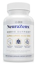 Zen Nutrients NeuraZenX Nerve Støtte & Perifer Neuropathy Support Supplement med 1200 mg Alpha Lipoic Acid (ALA), Benfotiamin, L-karnitin og Turmeric