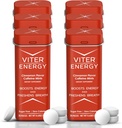Viter energi Koffein mynter (120 stykker) - 40 mg koffein, sukkerfri, vegansk, B-vitaminer kompleks, energitilskudd koffeinpiller (Cinnamon, 6 pakke)