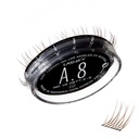 Lashify forsterke 8mm Gossamer Eyelash forlengelser Påfyll, askefarge, DIY falske visker for et naturlig utseende