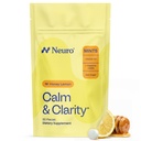 NeuroGum Calm & Clarity Mints (honey sitron, 90 stykker) | GABA + L-Theanine + vitamin D3 | Sugar Free Mood & Stress Relief Supplement