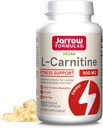 Jarrow Formler L-Carnitine 500 mg - 100 Veggie Licaps - Viktig kofaktor for energiproduksjon (ATP) fra fett - Vegan - Opptil 100 Services