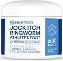Jock Itch Antifungal krem, Ringorm behandling for mennesker, Psoriasis behandling, Psoriasis Scalp behandling, Ringorm krem for mennesker, fot og kropp Balm, gir Soothing Relief-100g