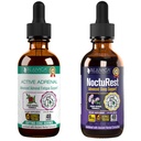 Aktiv Adrenal + NoctuRest - Støtter Adrenal Helse + søvn-væske Levering for bedre absorpsjon - Rhodiola, Hops, Hellig Basil, Melatonin, Ashwagandha og mer!