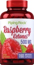 Piping Rock bringebær ketoner 500mg | 160 kapsler ikke-GMO og glutenfri supplement