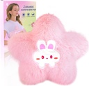Mikrowavable oppvarmingspad for perioden Cramps smerte relief-mikrobølgeovn oppvarmingspad for kvinner med moist varmepakke for hals skulder Søt Myk varm kompressor Cozy Pad Plush Star Valentines Gaver for jenter