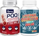 Birsppy Vigorizar Fransk Maritime Pine Bark Ekstrakt med Dual-Delivery + 1600 MG Liposomal Quercetin Phytosome