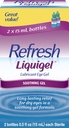 Oppfrisk Liquigel Lubricant Eye Gel, 2 flasker 0.5 Fl Oz (15 ml) Hver steril (30 ml)