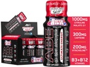Alt Svart Alt Energi Shots | 12 Pack | 300mg Koffein | Berry Blast | Zero Sukker | Energifokus Supplement | Nootropisk blanding for gym eller arbeid