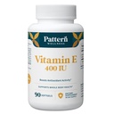 Mønster wellness vitamin E 400 IU Supplement - Økt antioksidant aktivitet - støtter hele kroppens helse - kjemper mot celleskade - 3rd Party Lab testet - 90 myk geler