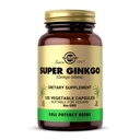 Solgar Super Ginkgo, 120 Grønnsaker Kapsler - Full Potens (FP) - Antioksidant og nervesystem støtte - Hjerne Helse - Ikke-GMO, Vegan, Glutenfri, Dairy Free, Kosher - 120 Services