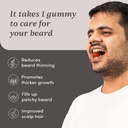 Skjorte Gummies for menn ® 30 dagers pakke | Tjukken Skjegg, stimulerer Beard Follicles og forbedrer Beard Tetthet | Biotin, D-aspartsyre og kreatin | Gelatin-fri,100% Vegan