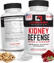 Nyre Detox & Cleanse Kapsler- med Cranberry Extract, Astragalus Root, & mer for Urin Tract, Nyre Forsvar Supplement - 60 Kapsler